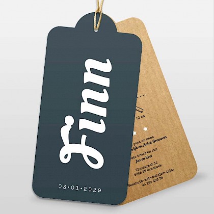 Labelkaartje typografie