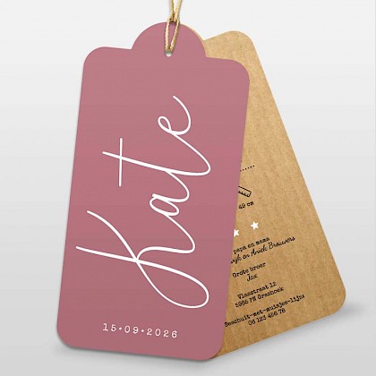 Labelkaartje typografie Labelkaartje typografie