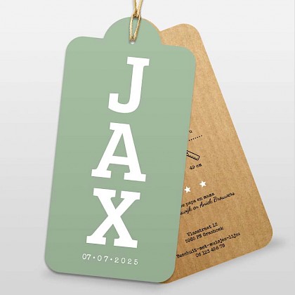 Labelkaartje typografie