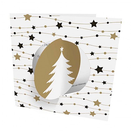 Kerstkaart met sterren