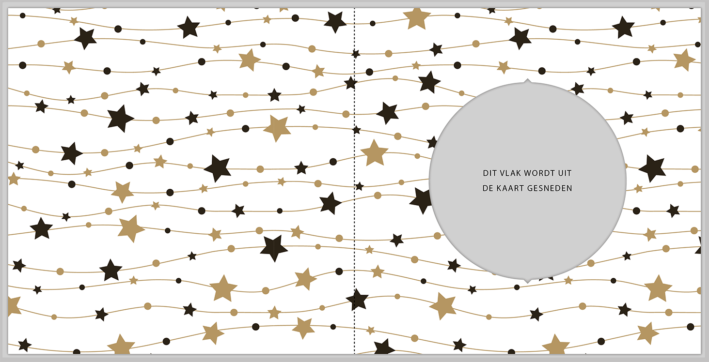 Kerstkaart met sterren Kerstkaart met sterren
