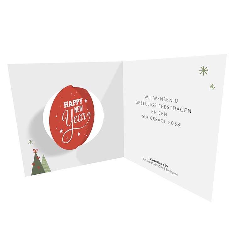 Kerstkaart met sterren Kerstkaart met sterren