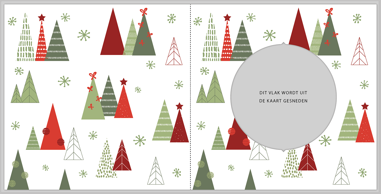 Kerstkaart met sterren Kerstkaart met sterren