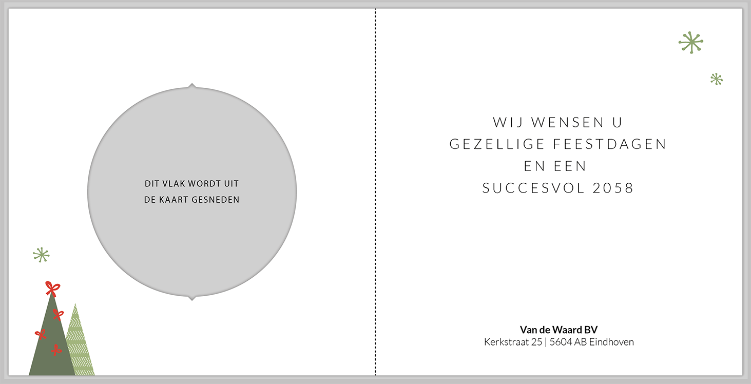 Kerstkaart met sterren Kerstkaart met sterren