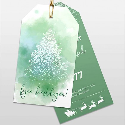 Kerstkaart met sterren Kerstkaart met sterren