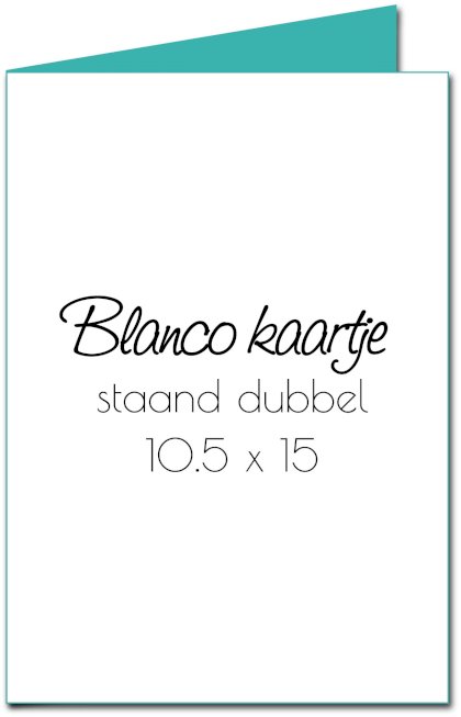Gevouwen kaart "Blanco A6 staand" Gevouwen kaart "Blanco A6 staand"