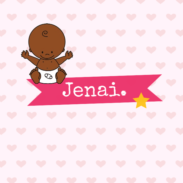 Adoptiekaartje "Baby hartjes roze" Adoptiekaartje "Baby hartjes roze"