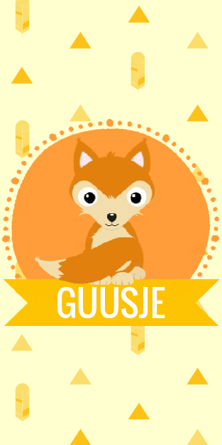 Kaartje "Vosje oranje" Kaartje "Vosje oranje"