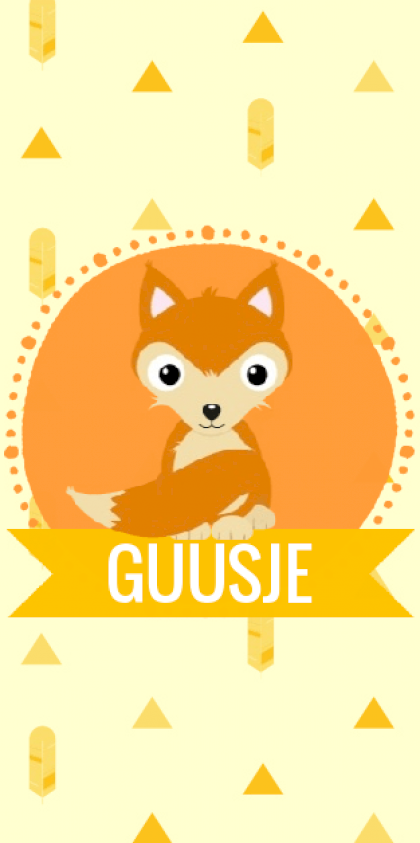 Kaartje "Vosje oranje" Kaartje "Vosje oranje"