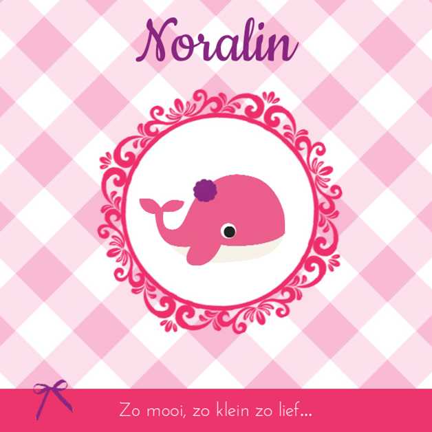 Kaartje "Roze walvis" Kaartje "Roze walvis"