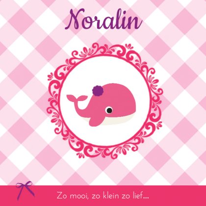 Kaartje "Roze walvis" Kaartje "Roze walvis"