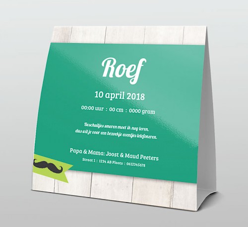 Tentkaart "Foto & Snorretje" Tentkaart "Foto & Snorretje"