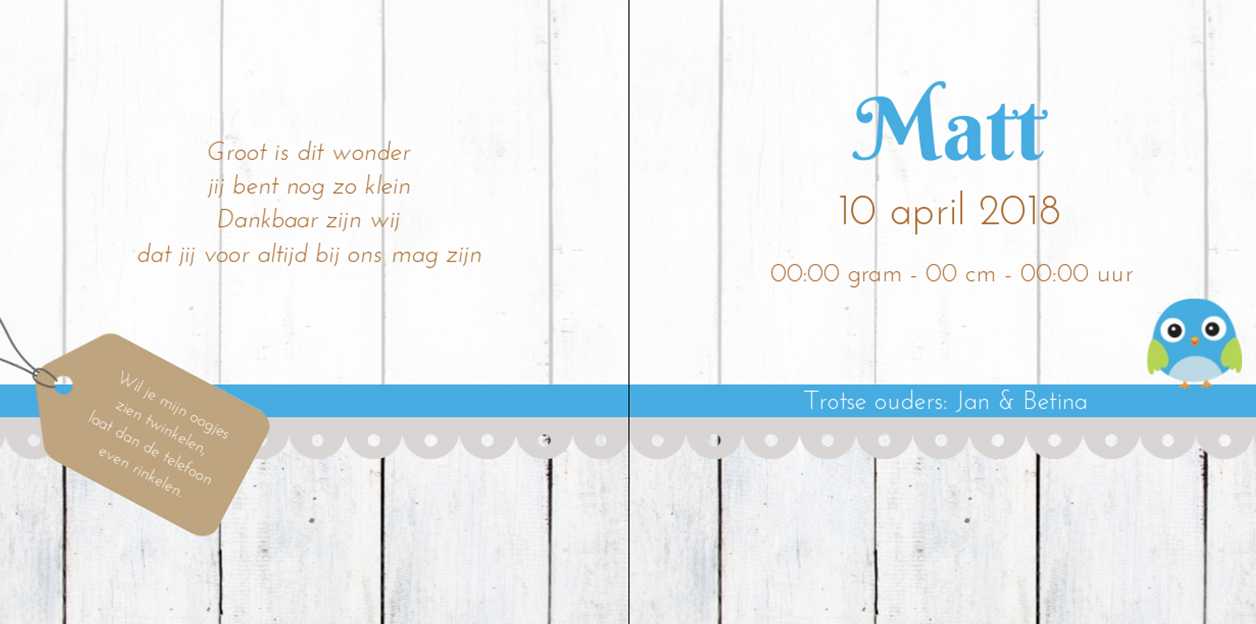 Gevouwen kaart "Foto & Label op hout" Gevouwen kaart "Foto & Label op hout"