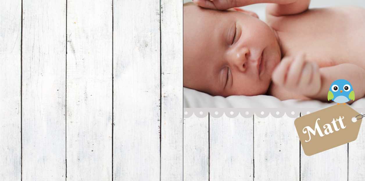 Gevouwen kaart "Foto & Label op hout" Gevouwen kaart "Foto & Label op hout"