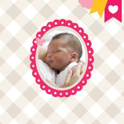 Gevouwen kaart "Foto & Hout"