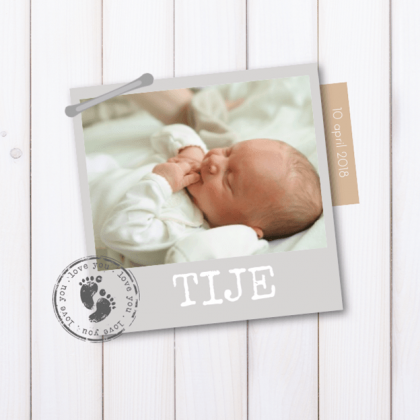 Gevouwen kaart "Foto & Hout" Gevouwen kaart "Foto & Hout"