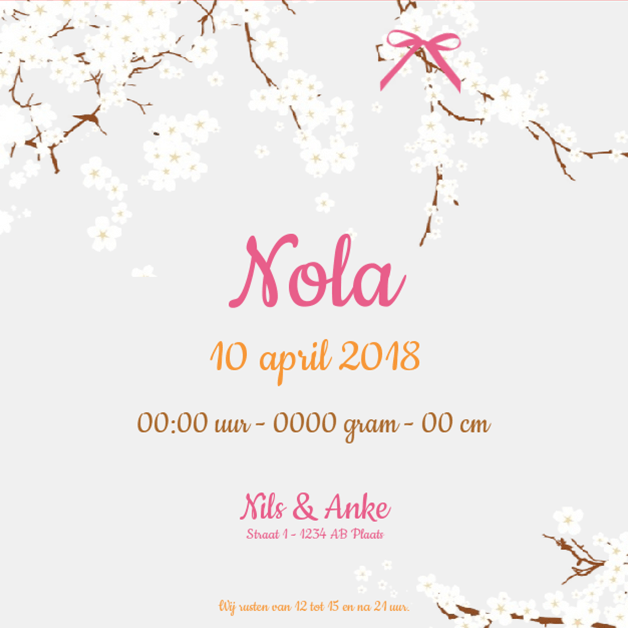 Kaartje "Foto & Bloesem" Kaartje "Foto & Bloesem"