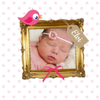 Kaartje "Foto & Gouden lijst"