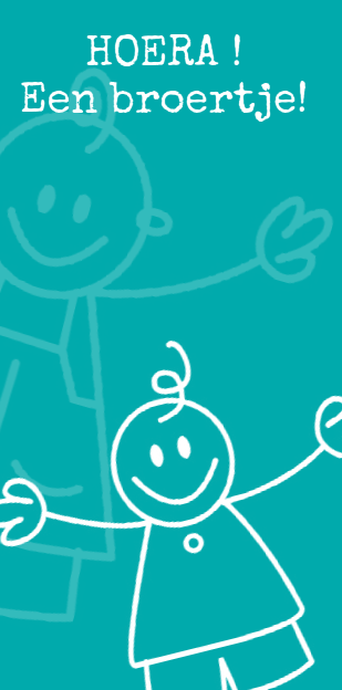 Kaartje "Getekend broertje blauw" Kaartje "Getekend broertje blauw"