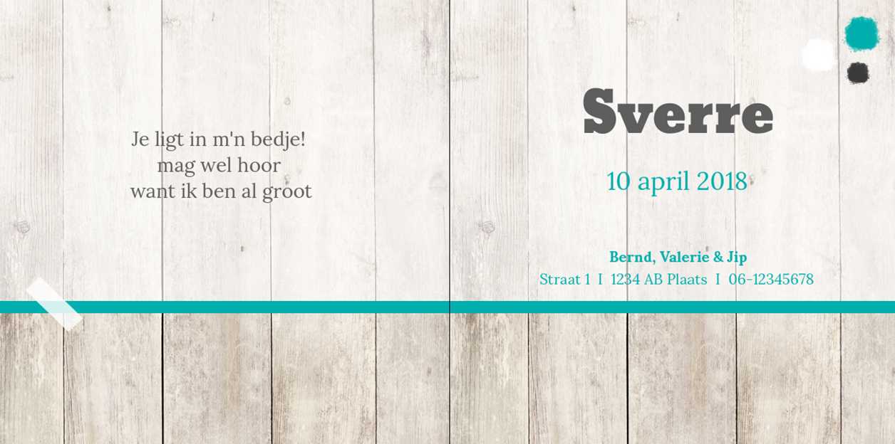 Gevouwen kaart "Hout & Poststempel" Gevouwen kaart "Hout & Poststempel"