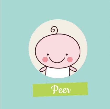 Gevouwen kaart "Baby"