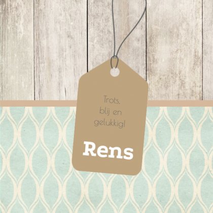 Kaartje "Steigerhout & Labeltje"