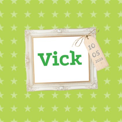 Kaartje "Lijst & Sterren"