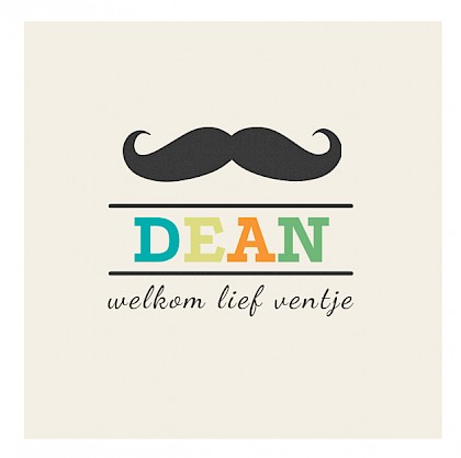 Gevouwen kaart "Snor"