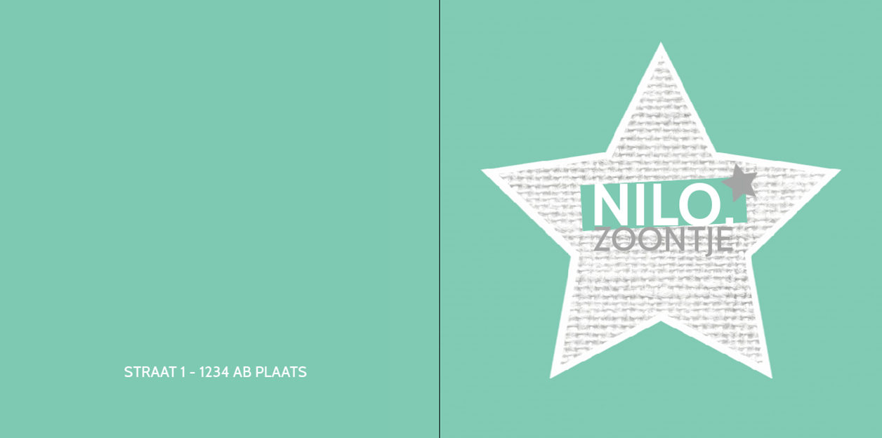 Gevouwen kaart "Ster & Linnen" Gevouwen kaart "Ster & Linnen"