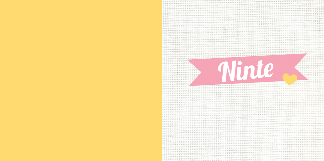 Gevouwen kaart "Roze banner & Linnen" Gevouwen kaart "Roze banner & Linnen"