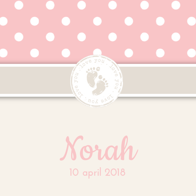 Kaartje "Voetjes stempel & Stipjes " Kaartje "Voetjes stempel & Stipjes "