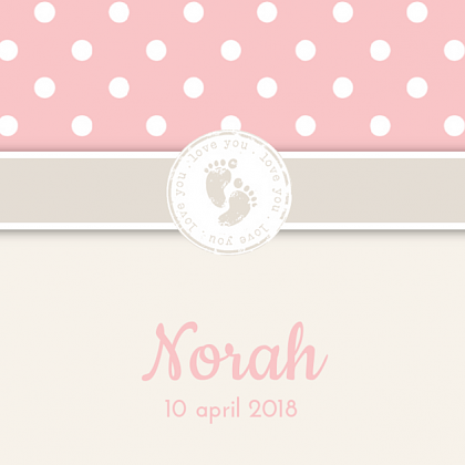 Kaartje "Voetjes stempel & Stipjes " Kaartje "Voetjes stempel & Stipjes "