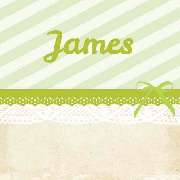 Kaartje "Groenes strepen en Kant " Kaartje "Groenes strepen en Kant "