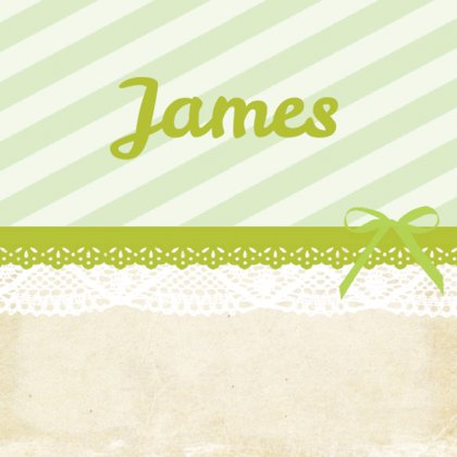 Kaartje "Groenes strepen en Kant " Kaartje "Groenes strepen en Kant "