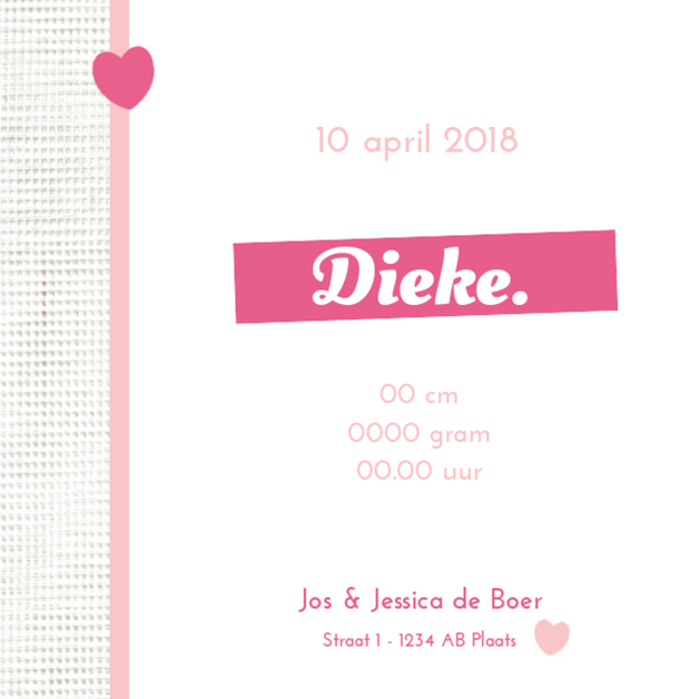 Kaartje "Tekstballon linnen" Kaartje "Tekstballon linnen"