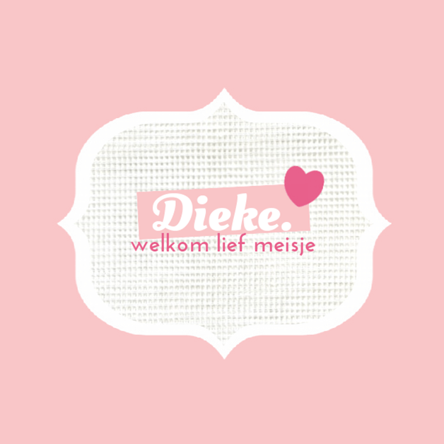 Kaartje "Tekstballon linnen" Kaartje "Tekstballon linnen"