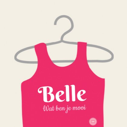 Kaartje "Roze rompertje" Kaartje "Roze rompertje"