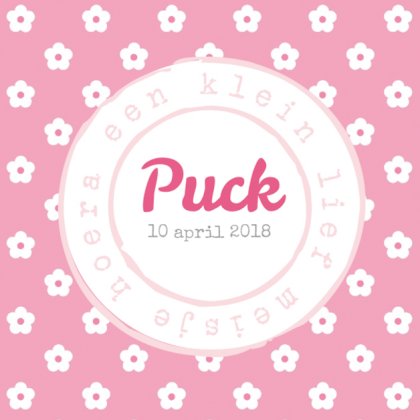 Kaartje "Stempel & Bloemetjes"