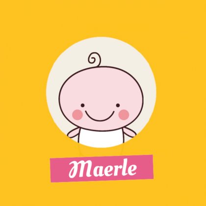 Kaartje "Blije baby & Geel"