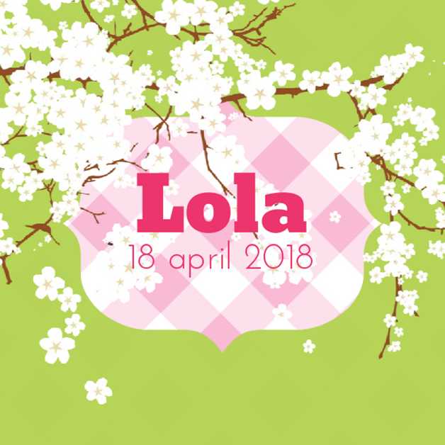 Kaartje "Bloesem & Groen" Kaartje "Bloesem & Groen"