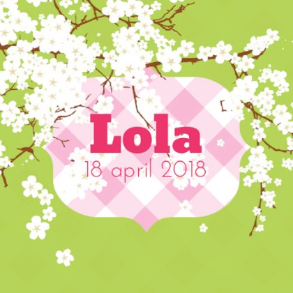 Kaartje "Bloesem & Groen" Kaartje "Bloesem & Groen"