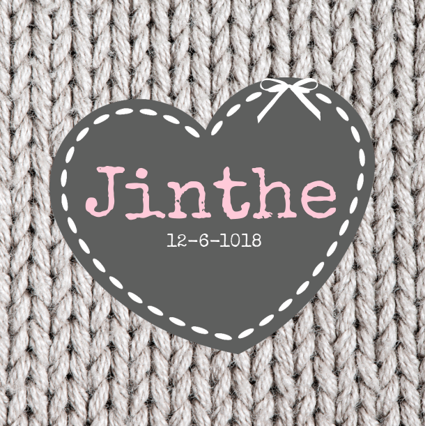 Kaartje "Hart & Breiwerk" Kaartje "Hart & Breiwerk"