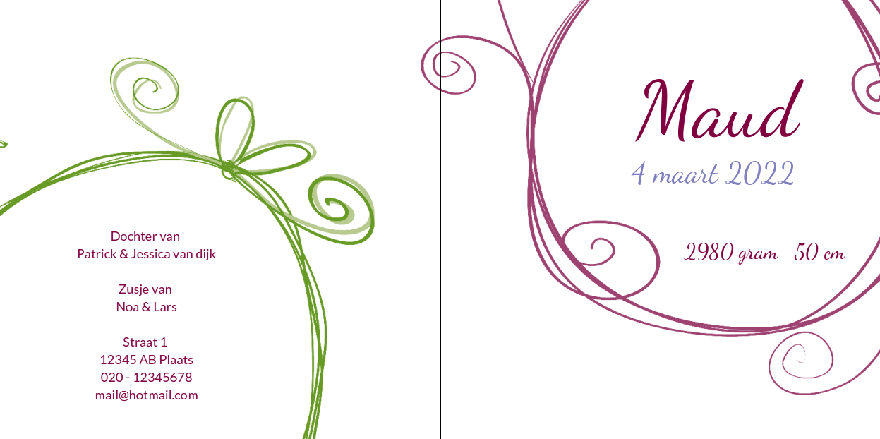 Gevouwen kaart "Prinsenkind & Nijlpaard" Gevouwen kaart "Prinsenkind & Nijlpaard"