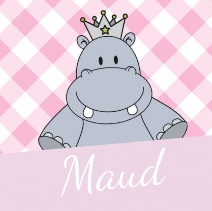 Gevouwen kaart "Prinsenkind & Nijlpaard"