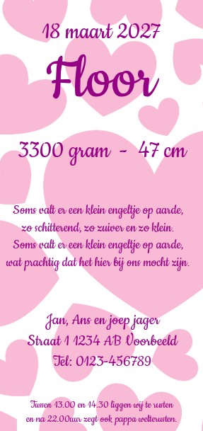 Kaartje "Prinsenkind & Meisje" Kaartje "Prinsenkind & Meisje"