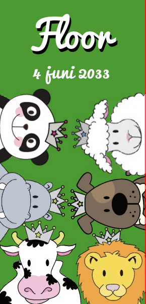 Kaartje "Prinsenkind & Dieren" Kaartje "Prinsenkind & Dieren"