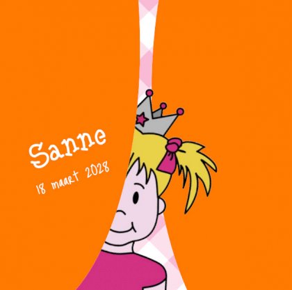 Gevouwen kaart "Prinsenkind & Meisje" Gevouwen kaart "Prinsenkind & Meisje"