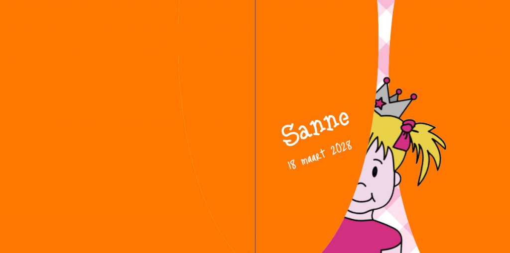 Gevouwen kaart "Prinsenkind & Meisje" Gevouwen kaart "Prinsenkind & Meisje"