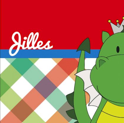 Gevouwen kaart "Prinsenkind & Draakje" Gevouwen kaart "Prinsenkind & Draakje"