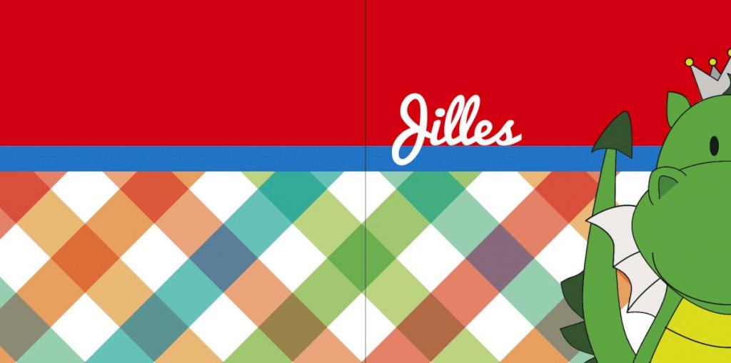 Gevouwen kaart "Prinsenkind & Draakje" Gevouwen kaart "Prinsenkind & Draakje"